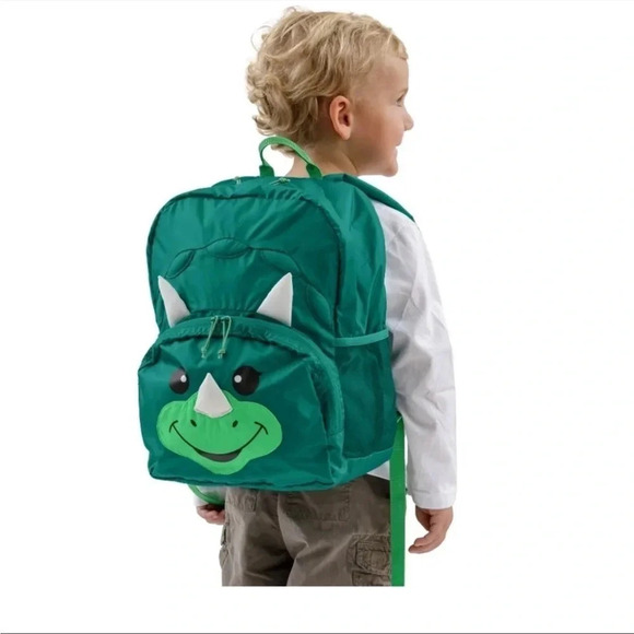 NWT Firefly! Outdoor Gear Chip the Dinosaur Kid's Backpack green 15 Liters unise - Picture 7 of 11
